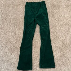 Avec Les Filles Forest Green Corduroy Trousers